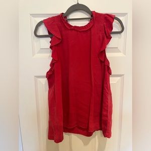 Anthropologie Cloth & Stone Red Top